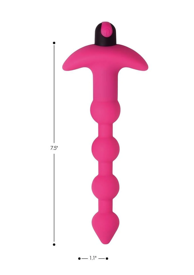Bang! Vibrating Silicone Rechargeable Anal Beads with Remote Control - Image 12