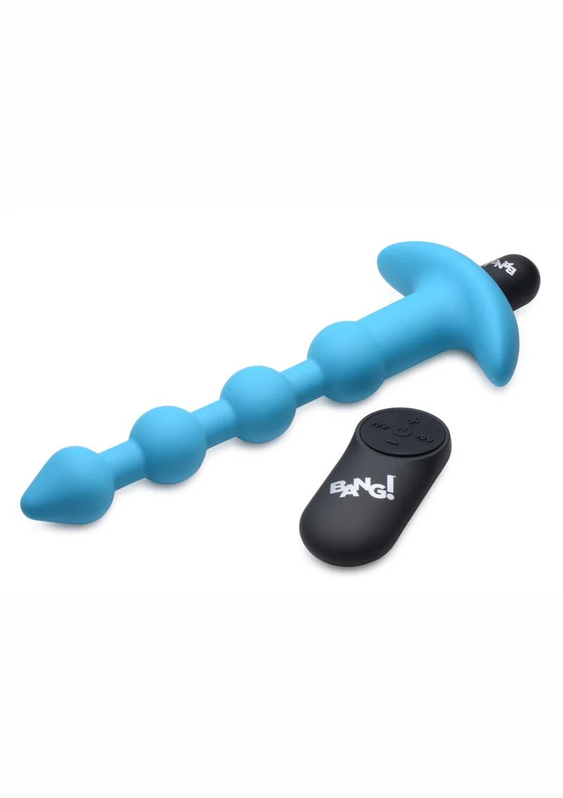Bang! Vibrating Silicone Rechargeable Anal Beads with Remote Control - Image 5