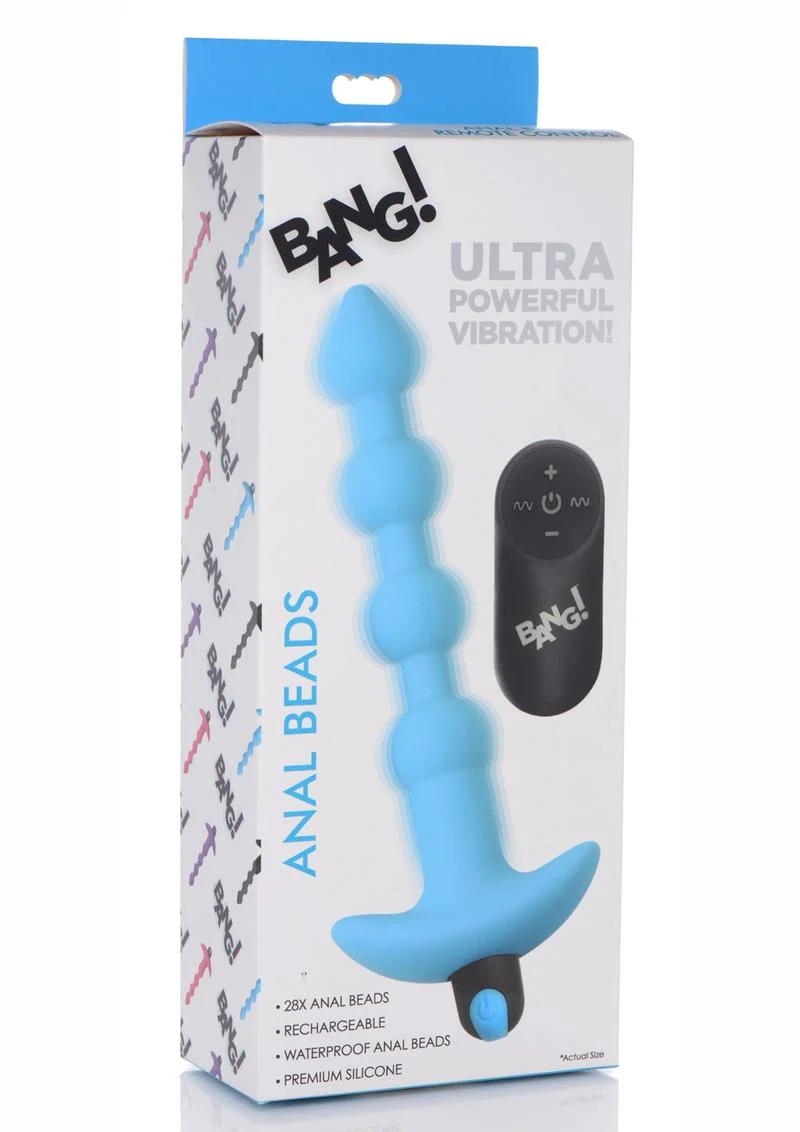 Bang! Vibrating Silicone Rechargeable Anal Beads with Remote Control - Image 6