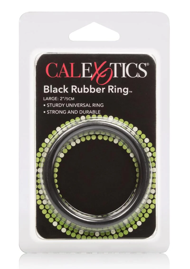 Black Rubber Cock Ring - Image 10