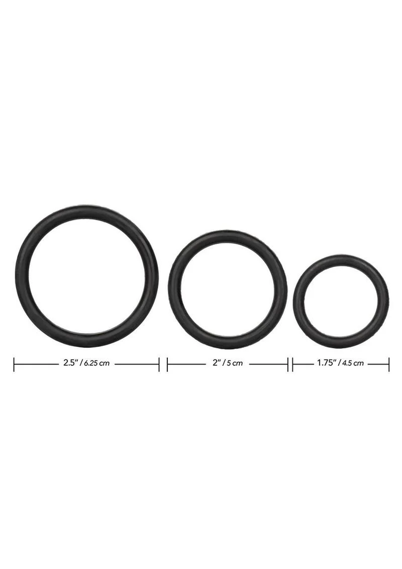 Black Rubber Cock Rings - Image 4