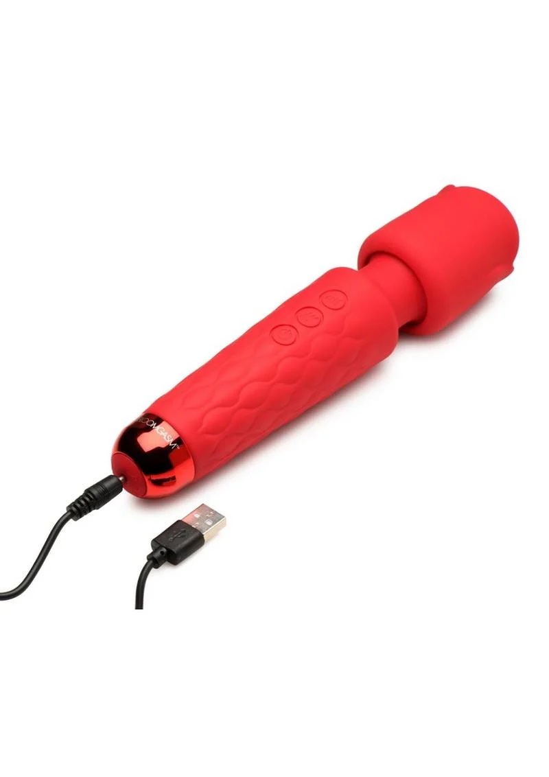 Bloomgasm Pleasure Rose 10x Rechargeable Silicone Wand with Rose Attachment - Image 3