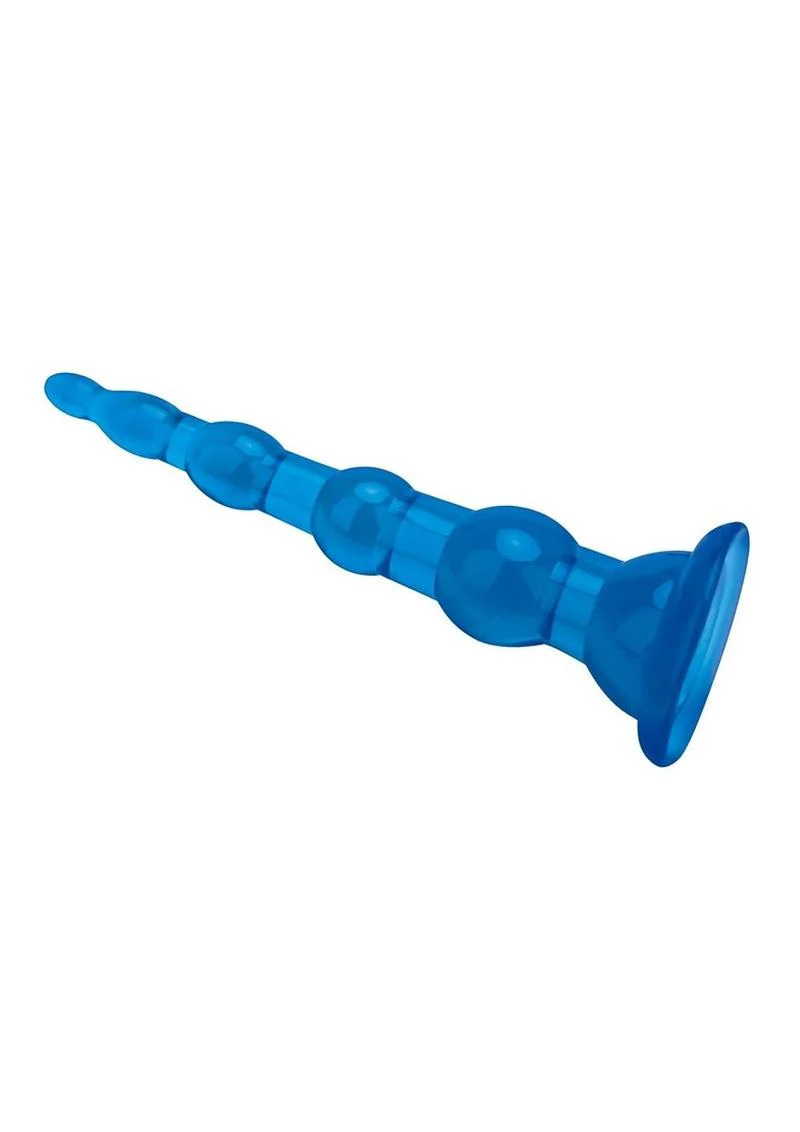Blue Line Anal Beads with Suction Cup - Image 3