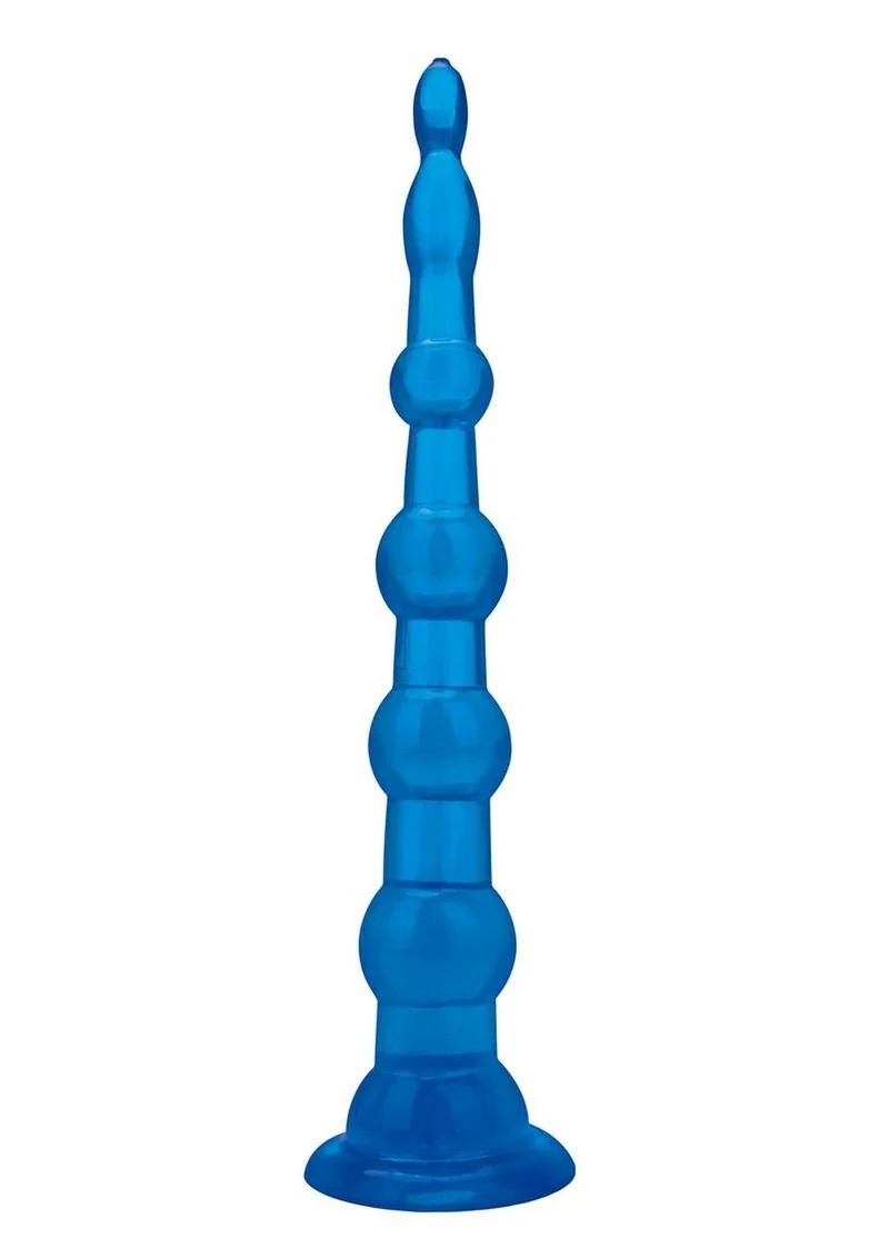 Blue Line Anal Beads with Suction Cup - Image 4