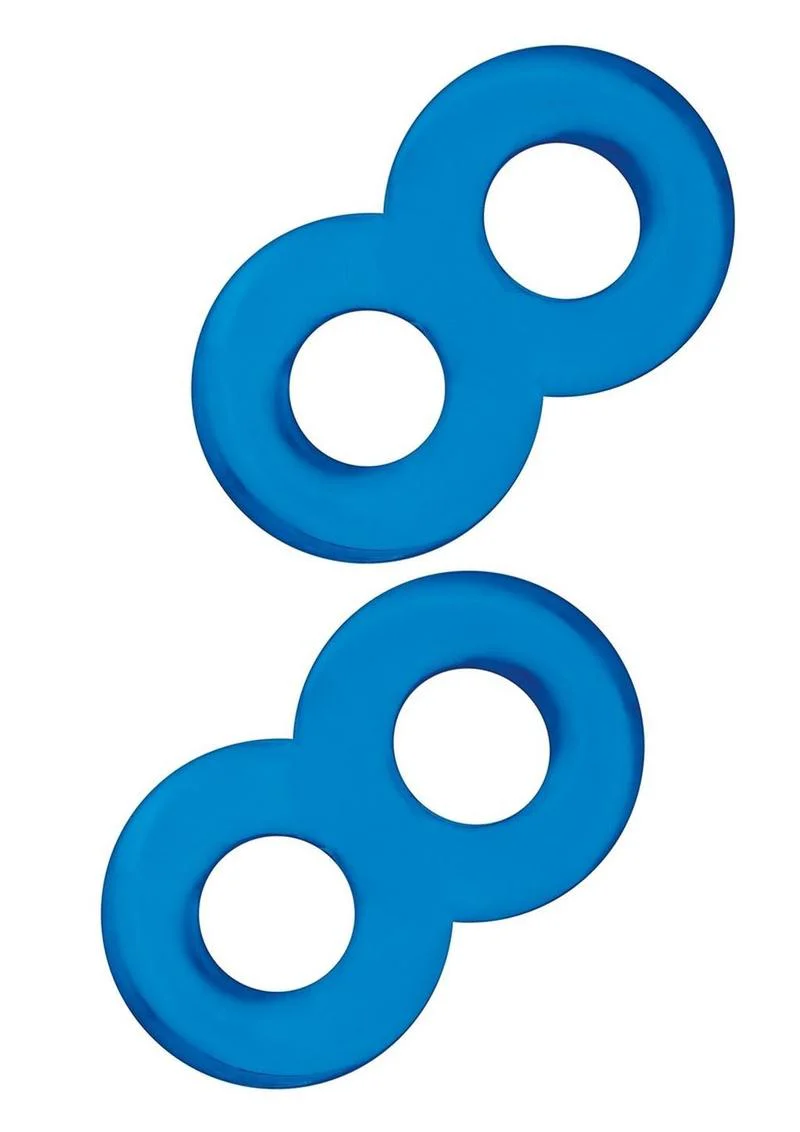 Blue Line Duo Cock and Ball Stamina Enhancement Ring