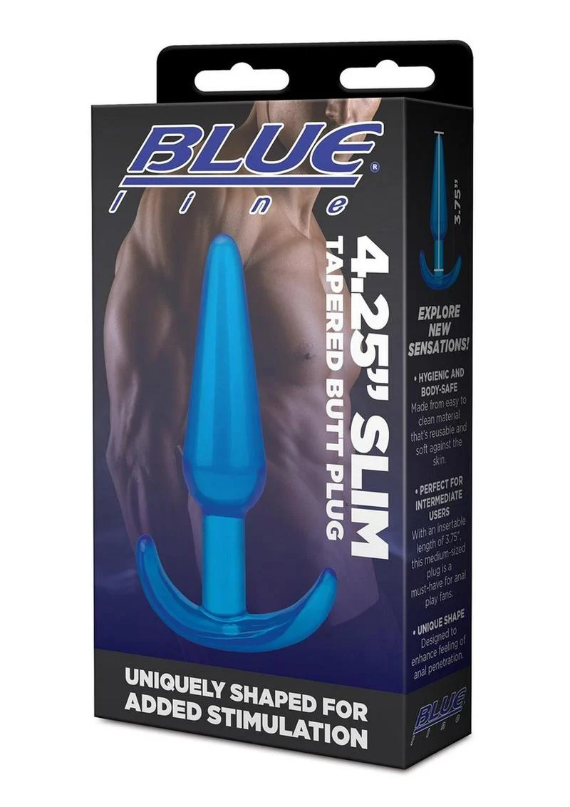Blue Line Slim Tapered Butt Plug - Image 2