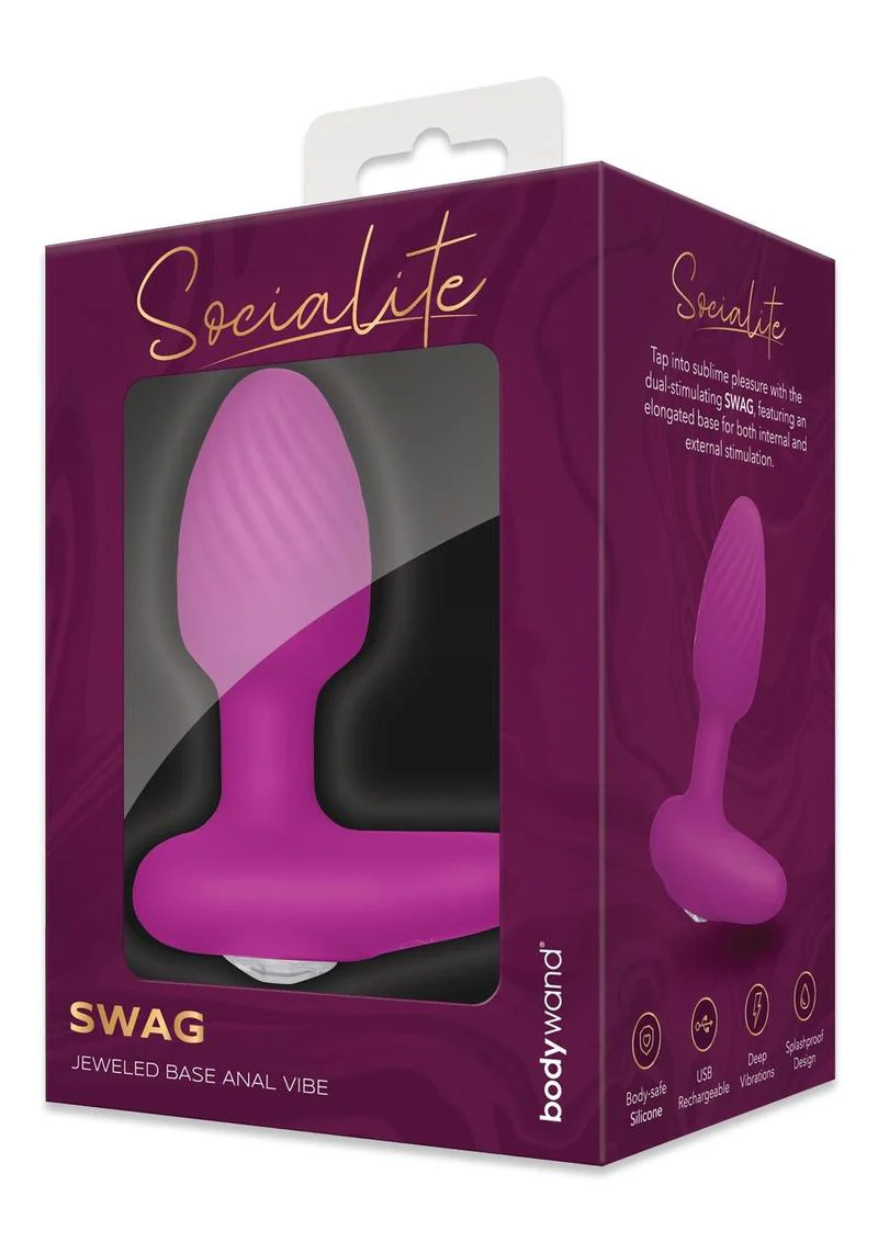 Bodywand Socialite Swag Jeweled Base Anal Vibe - Image 2