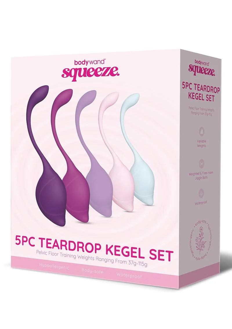 Bodywand Squeeze 5pc Teardrop Kegel Set 37-115g - Image 2