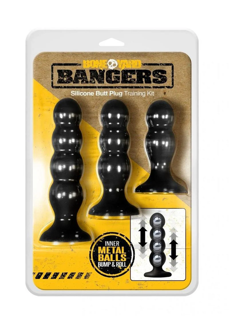 Boneyard Bangers Silicone Weighted Butt Plug Training Kit - Image 2