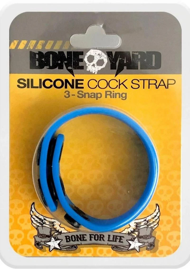 Boneyard Silicone Cock Strap 3-Snap Ring - Image 2