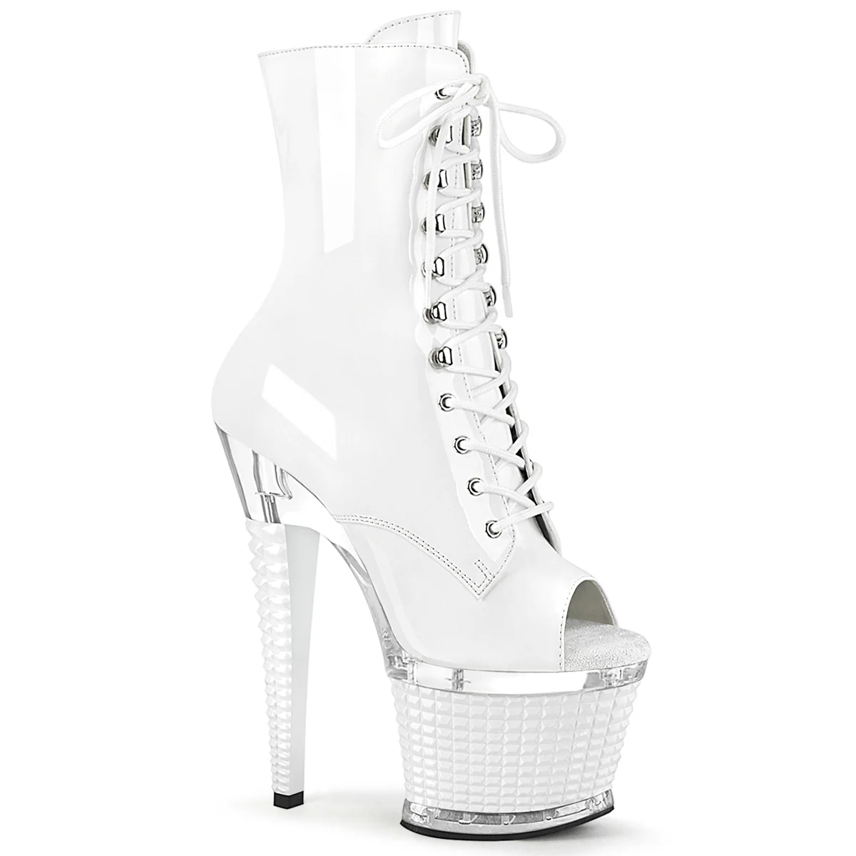 Boots Open Toe Mid Calf 7 inch heels - Image 7