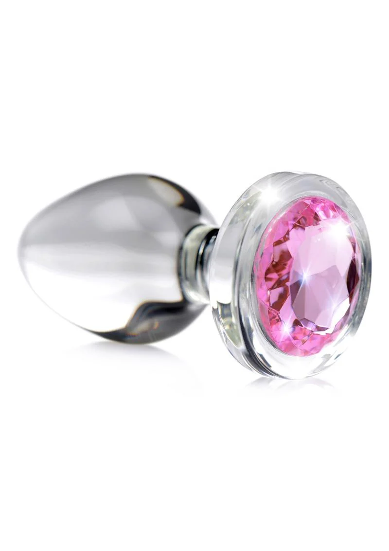 Booty Sparks Pink Gem Glass Anal Plug - Image 9