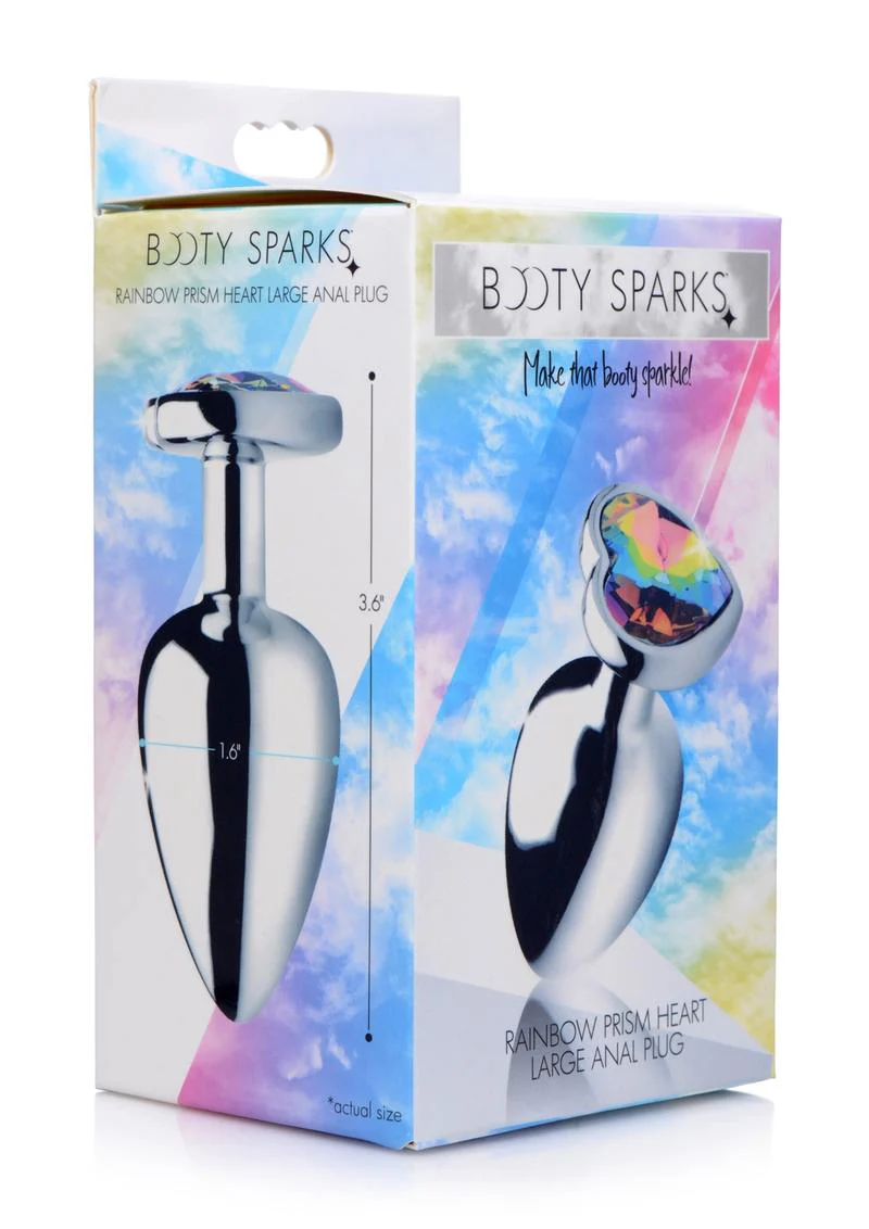 Booty Sparks Rainbow Prism Heart Anal Plug - Image 10