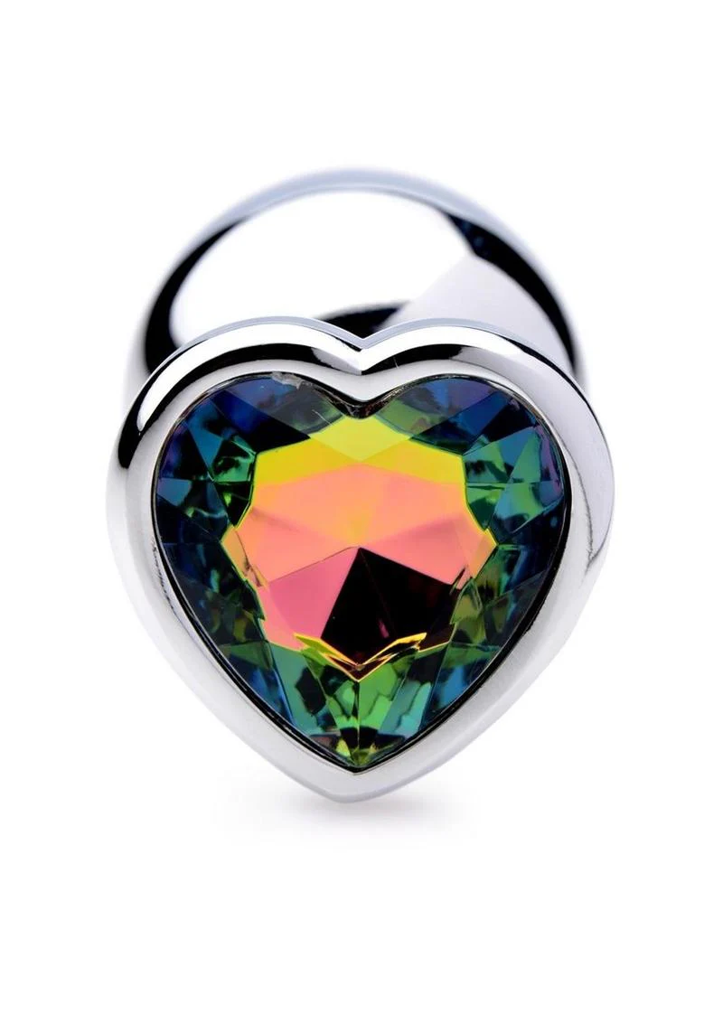 Booty Sparks Rainbow Prism Heart Anal Plug - Image 11