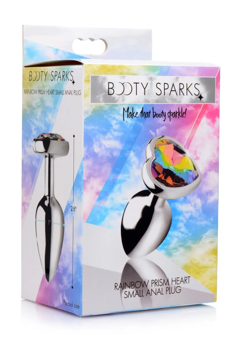 Booty Sparks Rainbow Prism Heart Anal Plug - Image 2