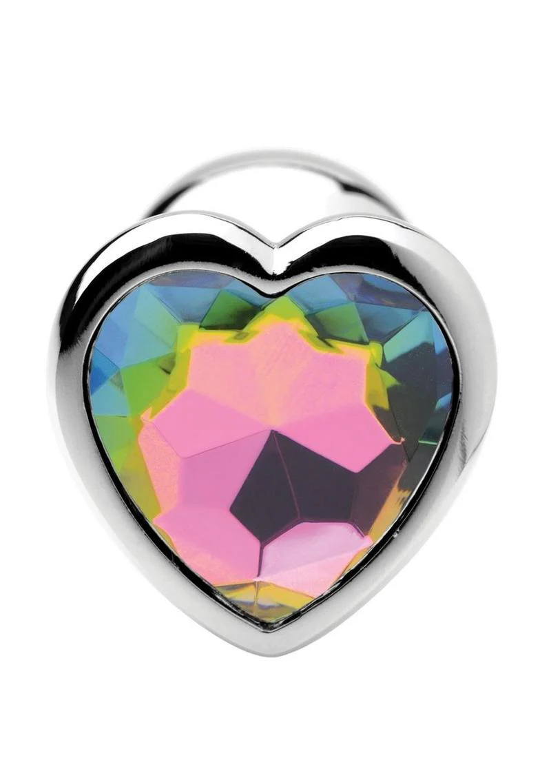 Booty Sparks Rainbow Prism Heart Anal Plug - Image 3