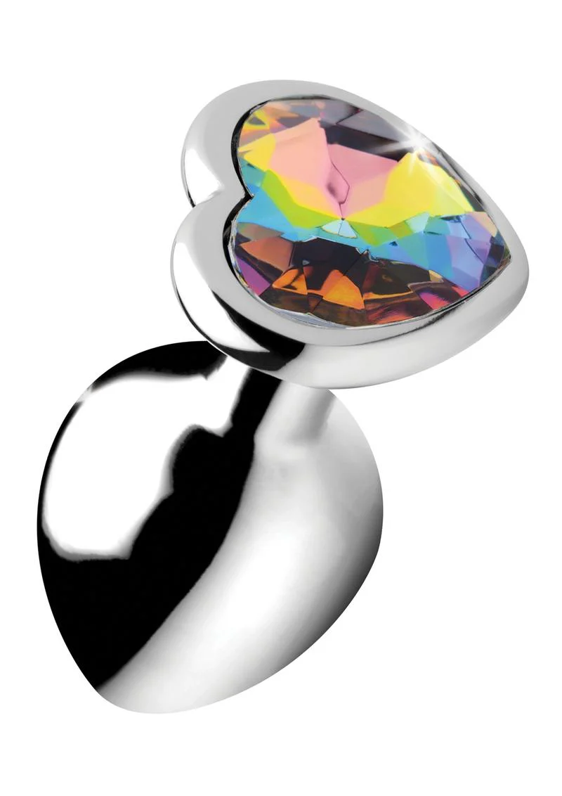 Booty Sparks Rainbow Prism Heart Anal Plug - Image 5