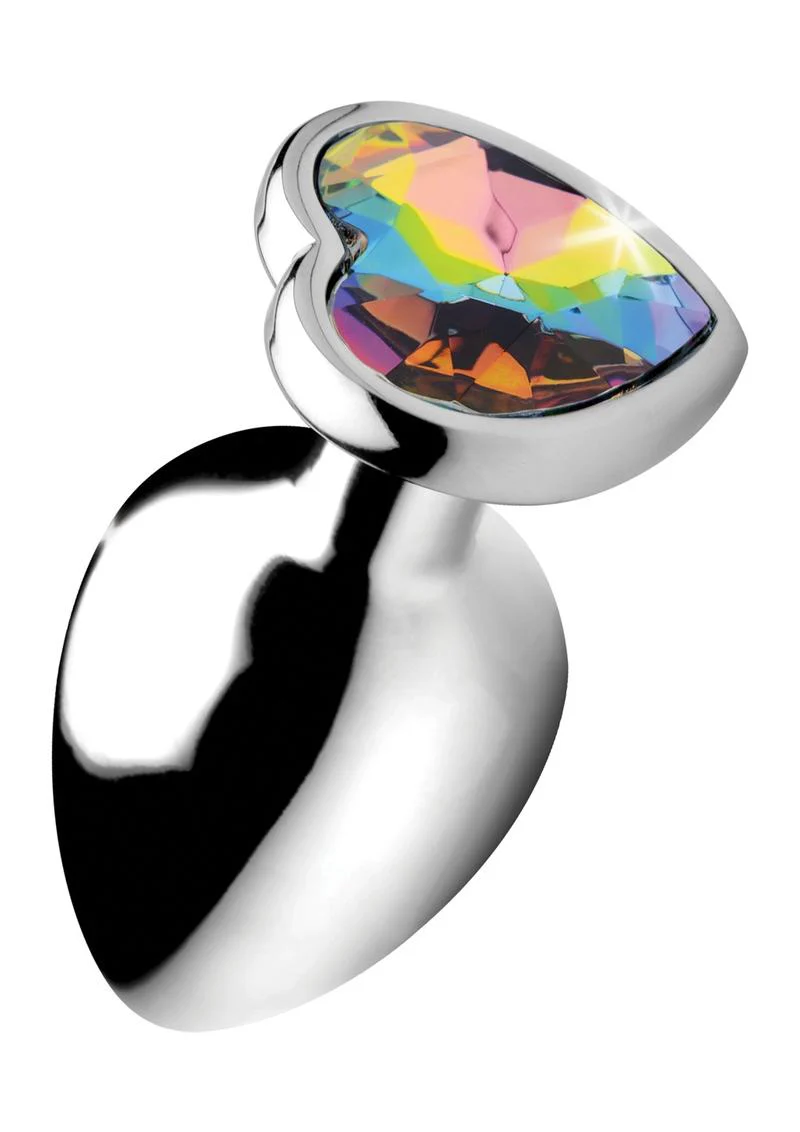Booty Sparks Rainbow Prism Heart Anal Plug - Image 9