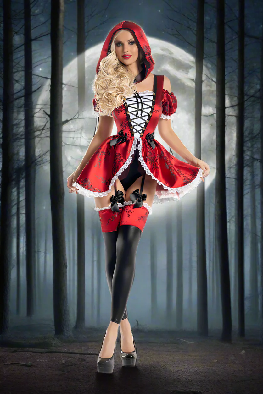 Brocade Riding Hood Costume