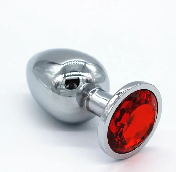 Butt Plug Metal Anal Plug Set of 3 with Gems - Image 3