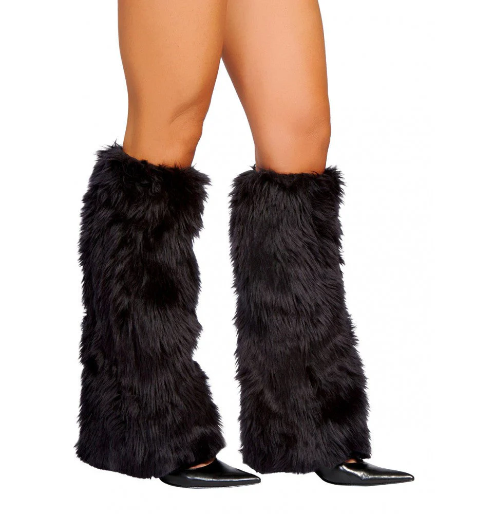 C121 - Fur Boot Covers Leg warmers - Image 2