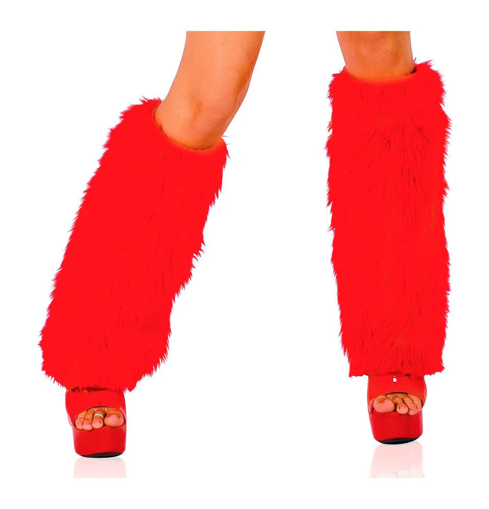 C121 - Fur Boot Covers Leg warmers - Image 3