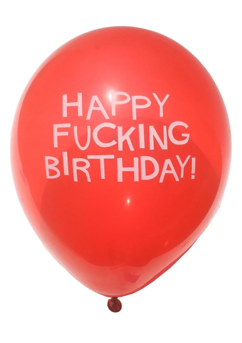 Candyprints X-Rated Birthday Balloons