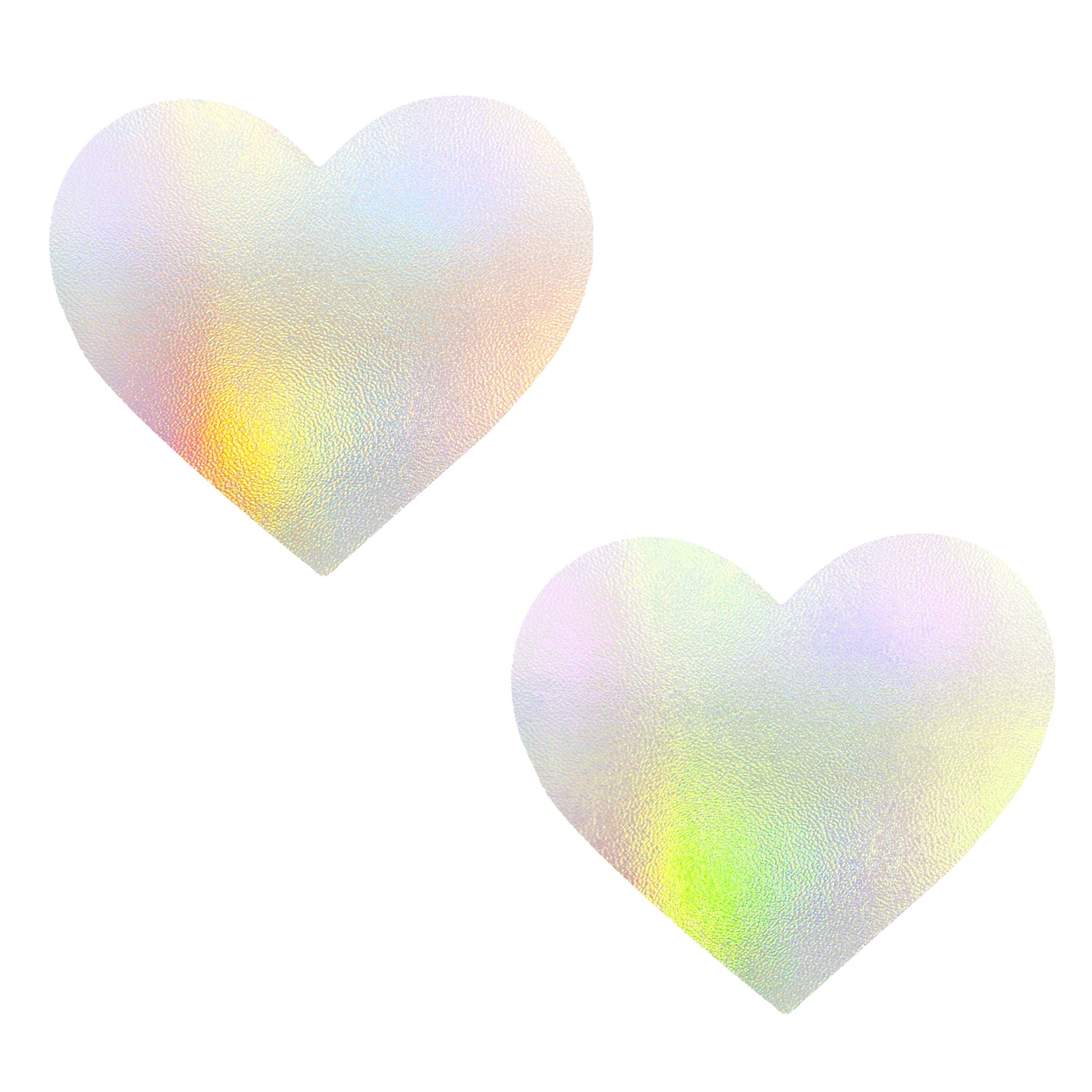 Care Bare Stare Holographic I Heart U Nipple Cover Pasties - Image 3