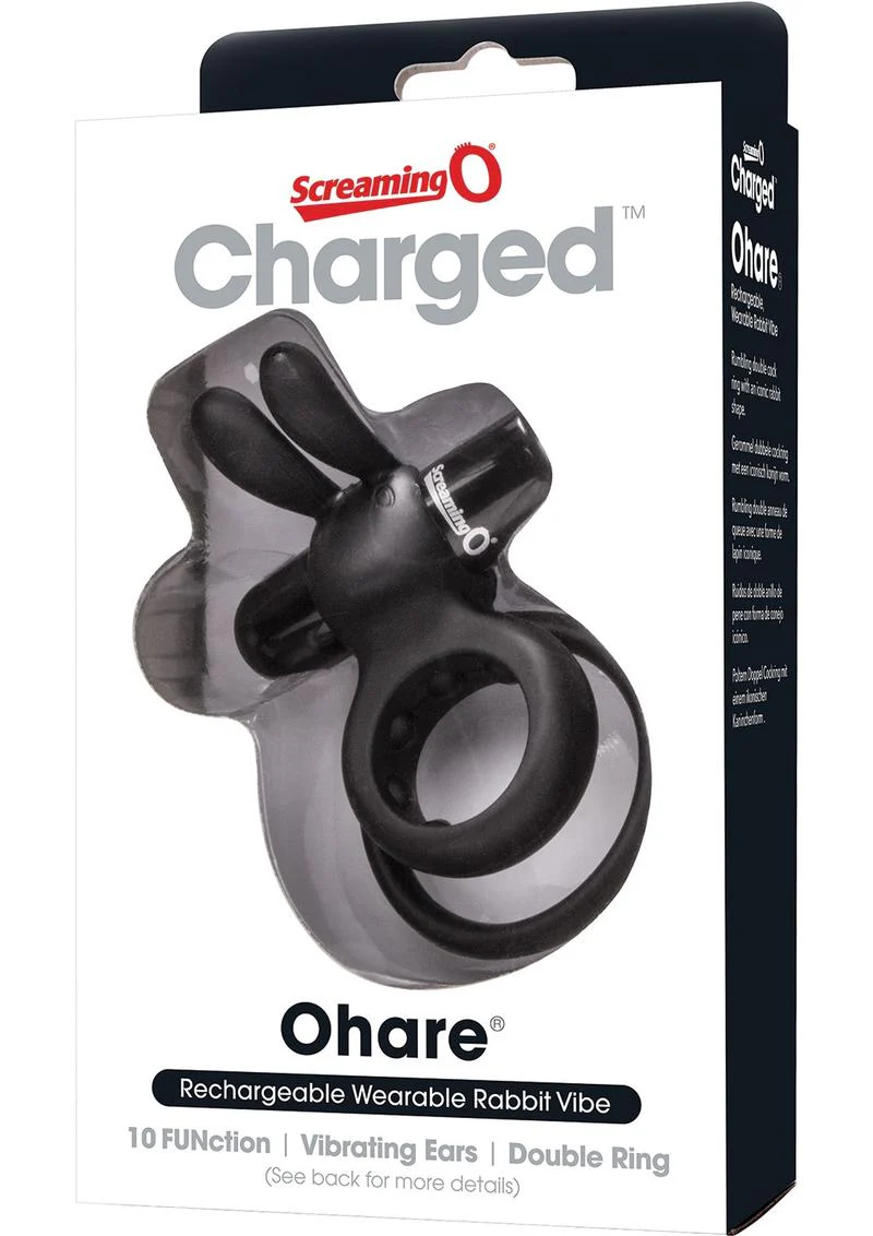 Charged Ohare Rechargeable Silicone Waterproof Rabbit Cock Ring - Image 2