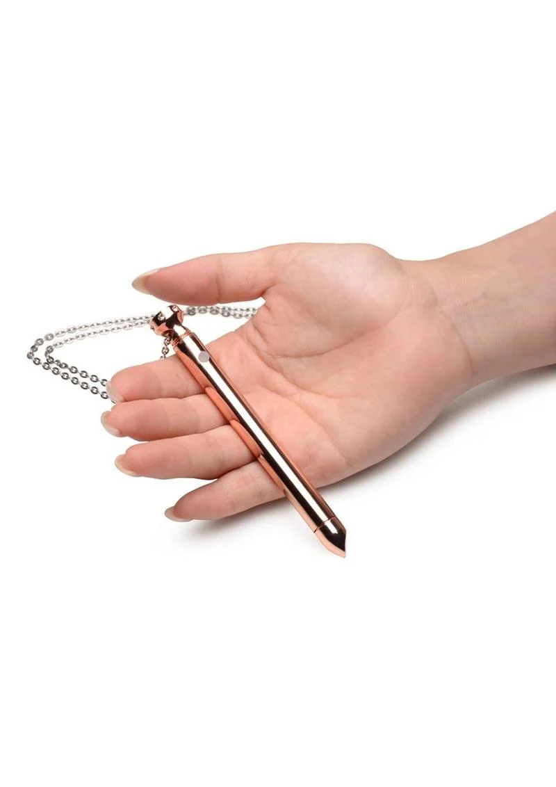Charmed Rechargeable Stainless Steel 7x Vibrating Necklace - Image 7