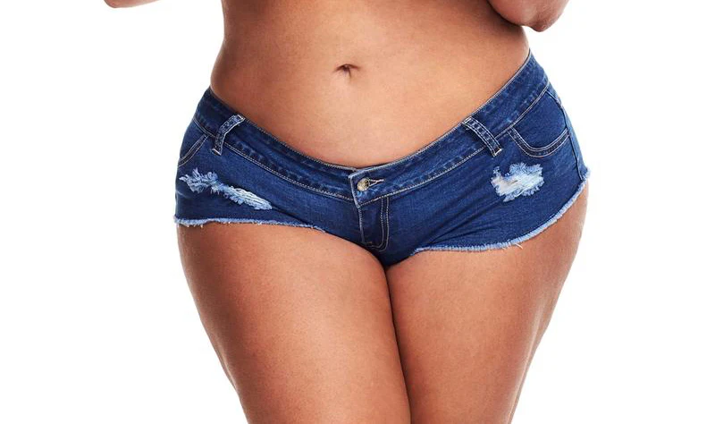 Cheeks Denim Dark Wash Boyshort - Image 3