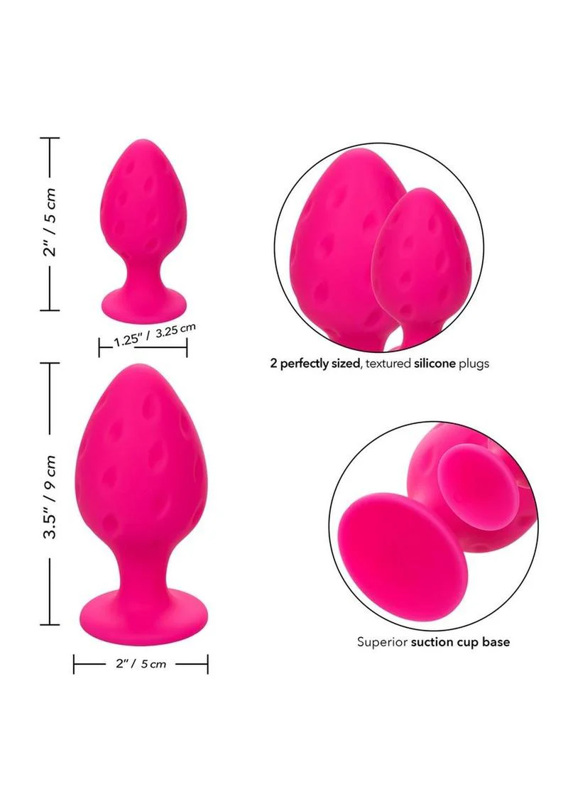 Cheeky Silicone Textured Anal Plugs - Image 12