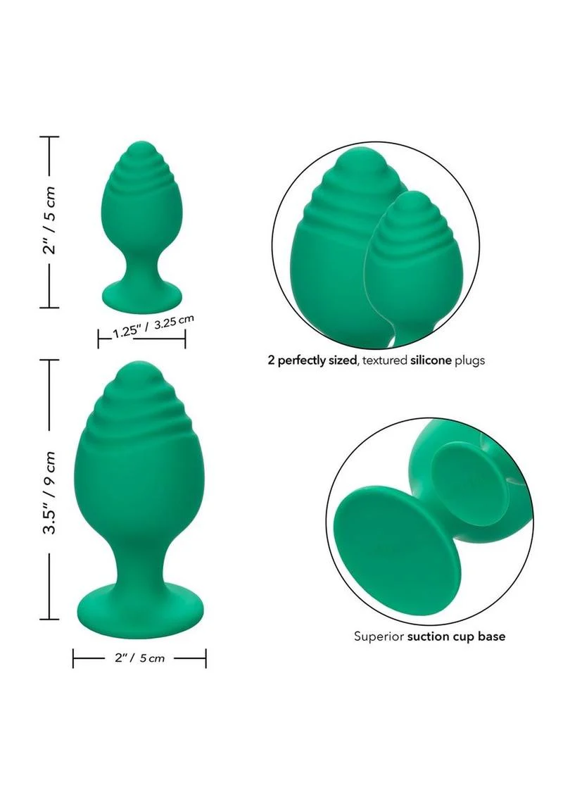 Cheeky Silicone Textured Anal Plugs - Image 4