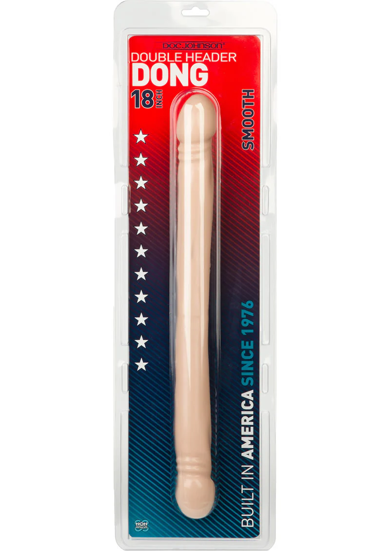 Classic Double Header Smooth Dildo - Image 4