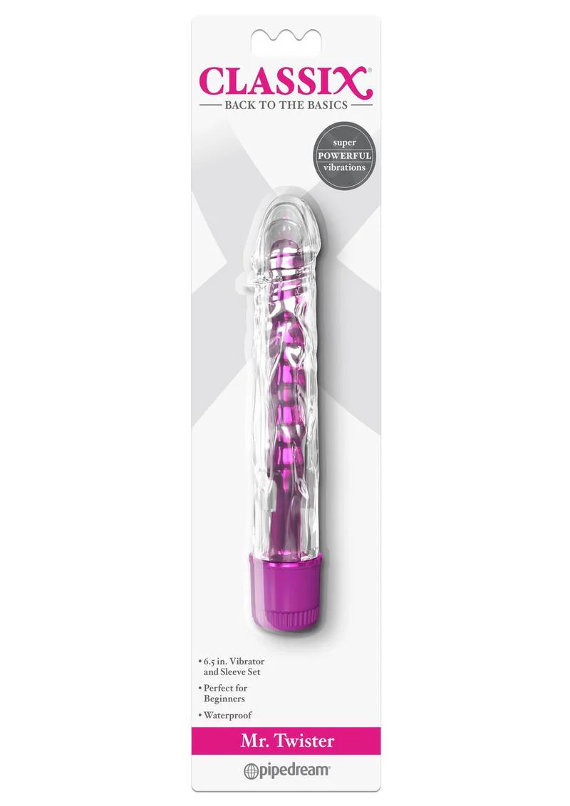 Classix Mr. Twister Vibrator with Sleeve - Image 4