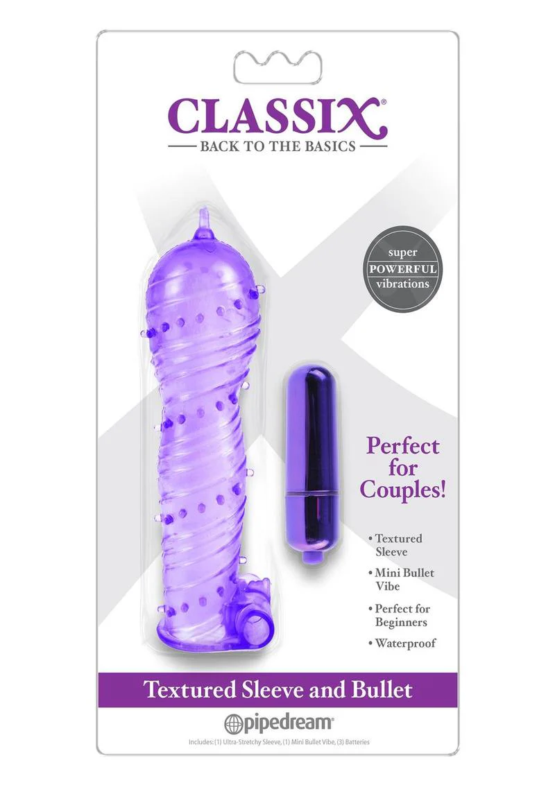 Classix Textured Sleeve and Bullet Vibrator - Image 4