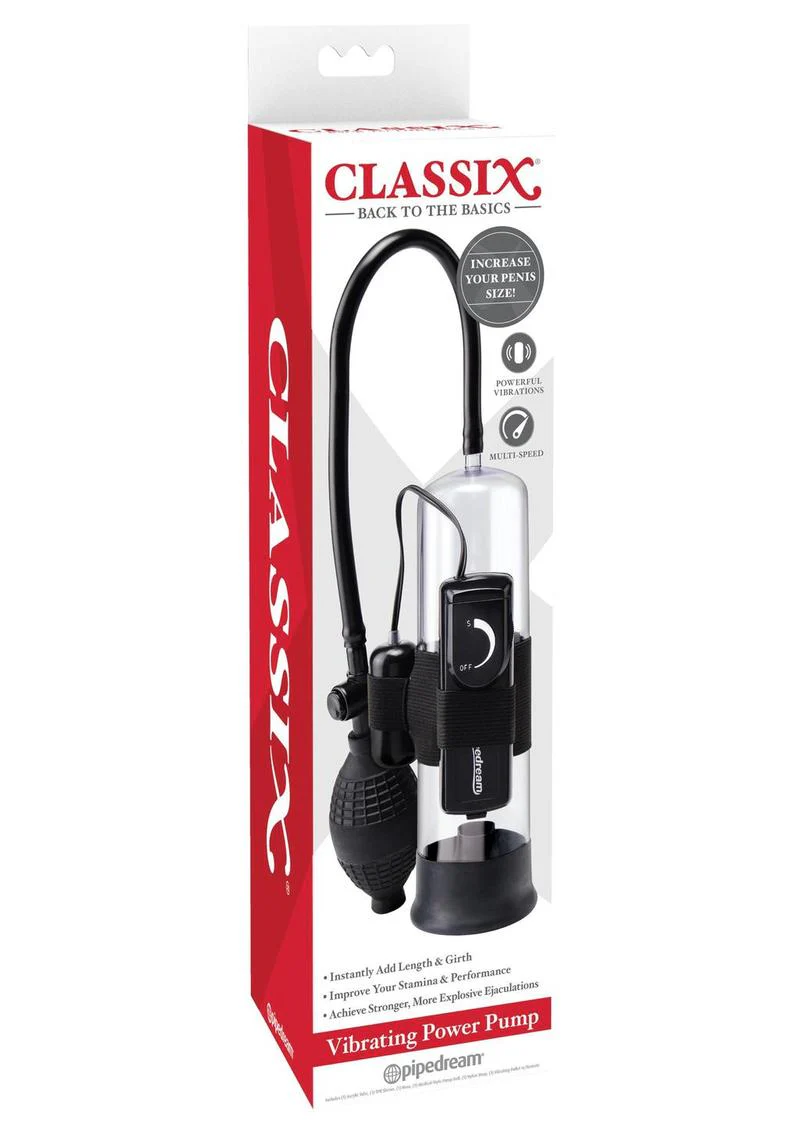Classix Vibrating Power Penis Pump - Image 2