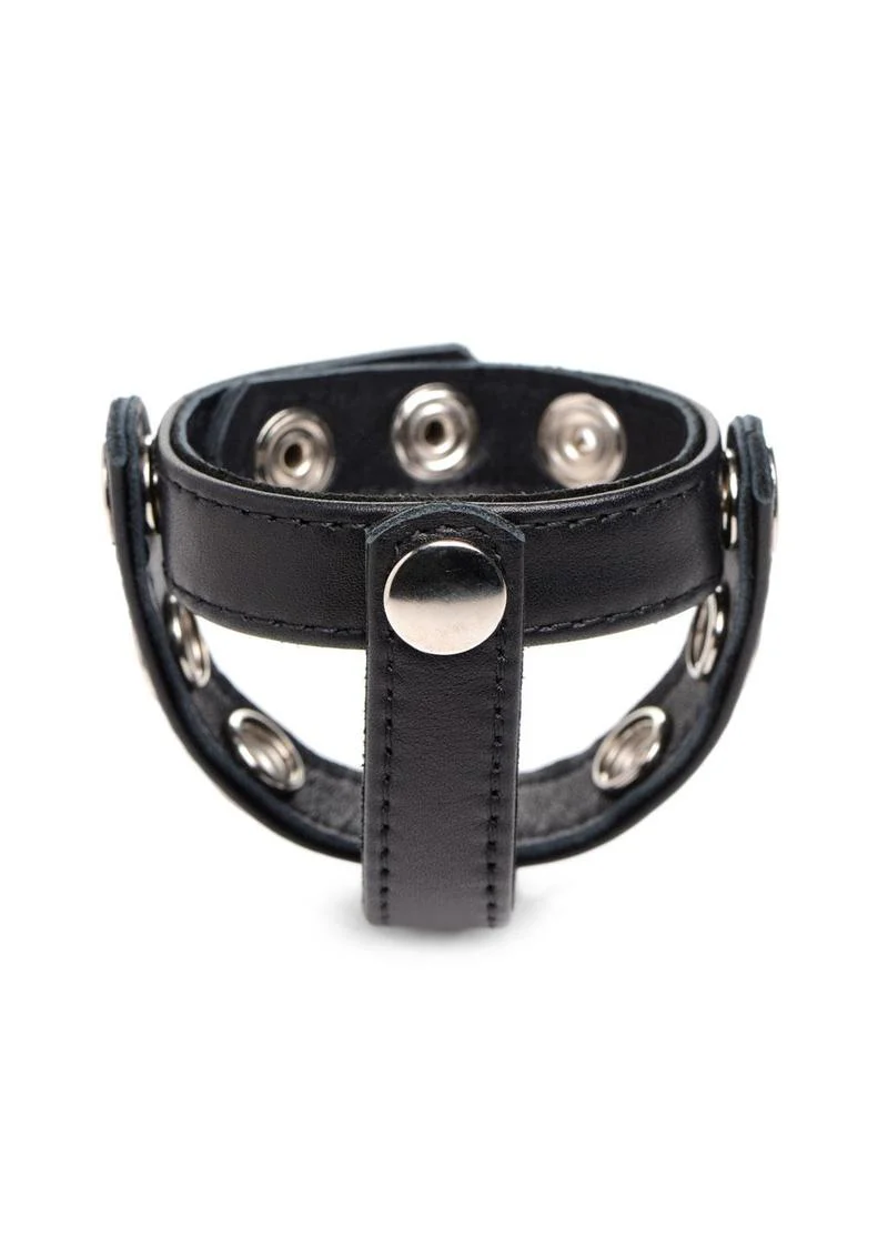 Cock Gear Leather Snap-On Harness
