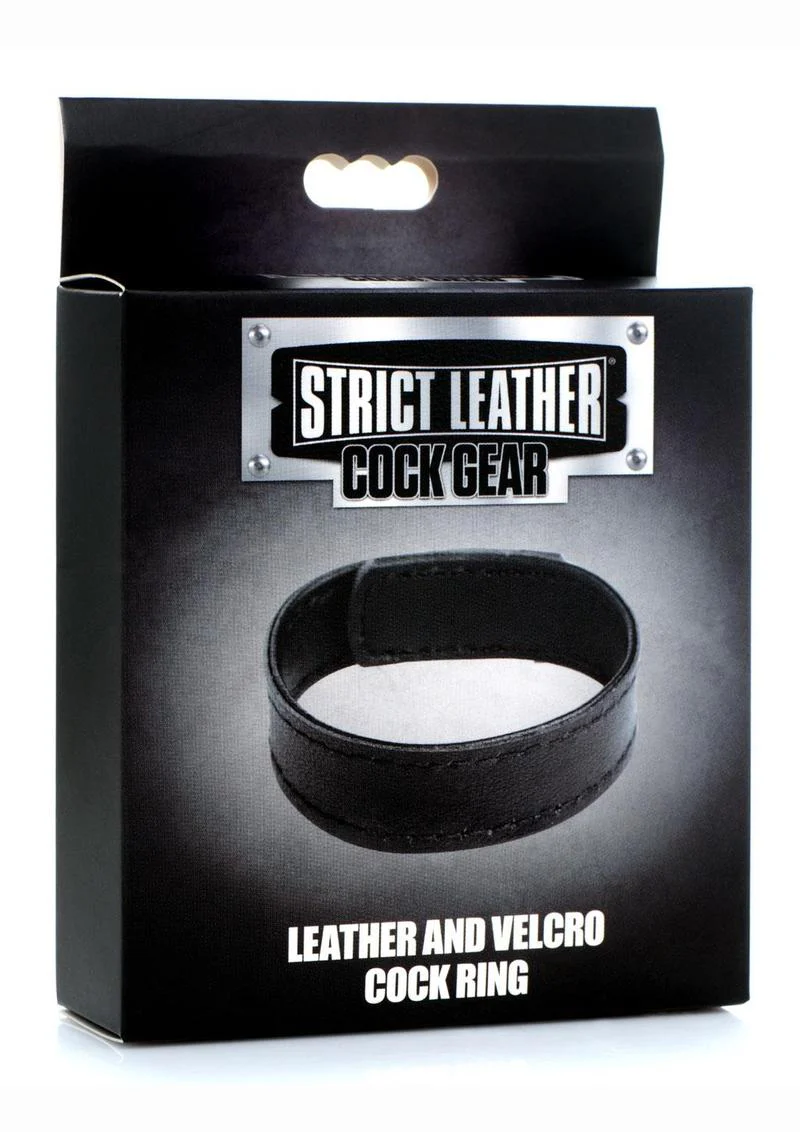 Cock Gear Velcro Leather Cock Ring - Image 2