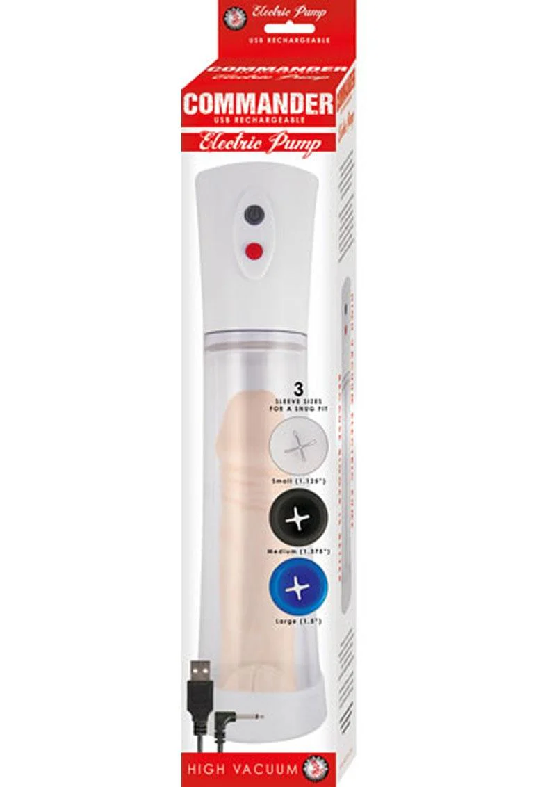 Commander Electric Rechargeable Penis Pump - Image 4