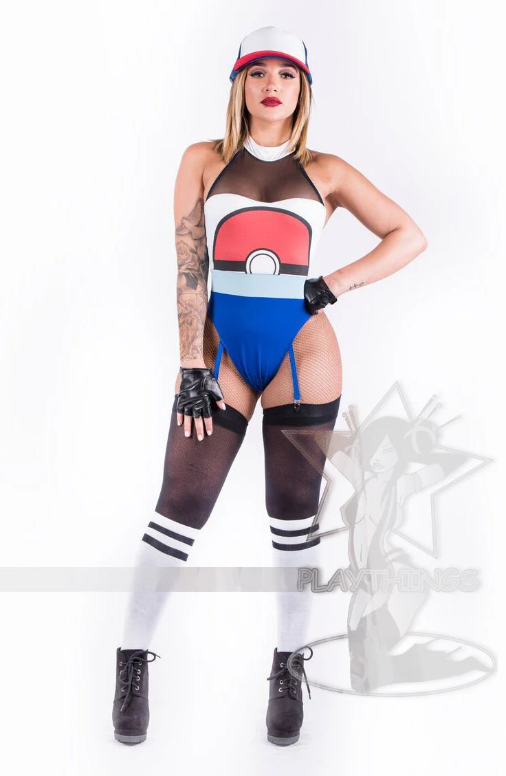 *Exclusive Ashley Pokey retro Bodysuit
