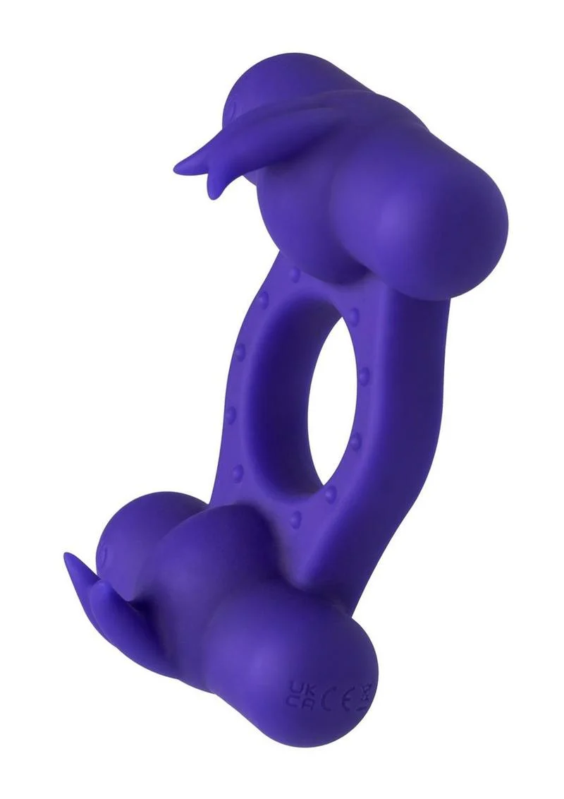 Couple's Enhancers Silicone Rechargeable Triple Orgasm Enhancer - Image 3