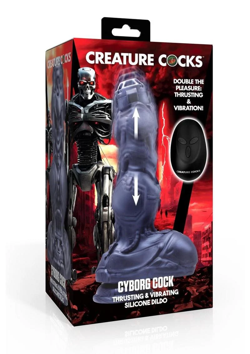 Creature Cock Thrusting and Vibrating Rechargeable Silicone Dildo - Image 2