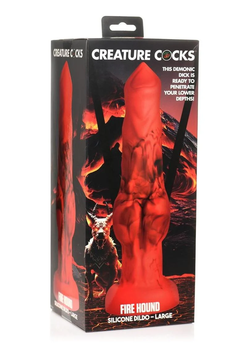 Creature Cocks Fire Hound Silicone Dildo - Image 10