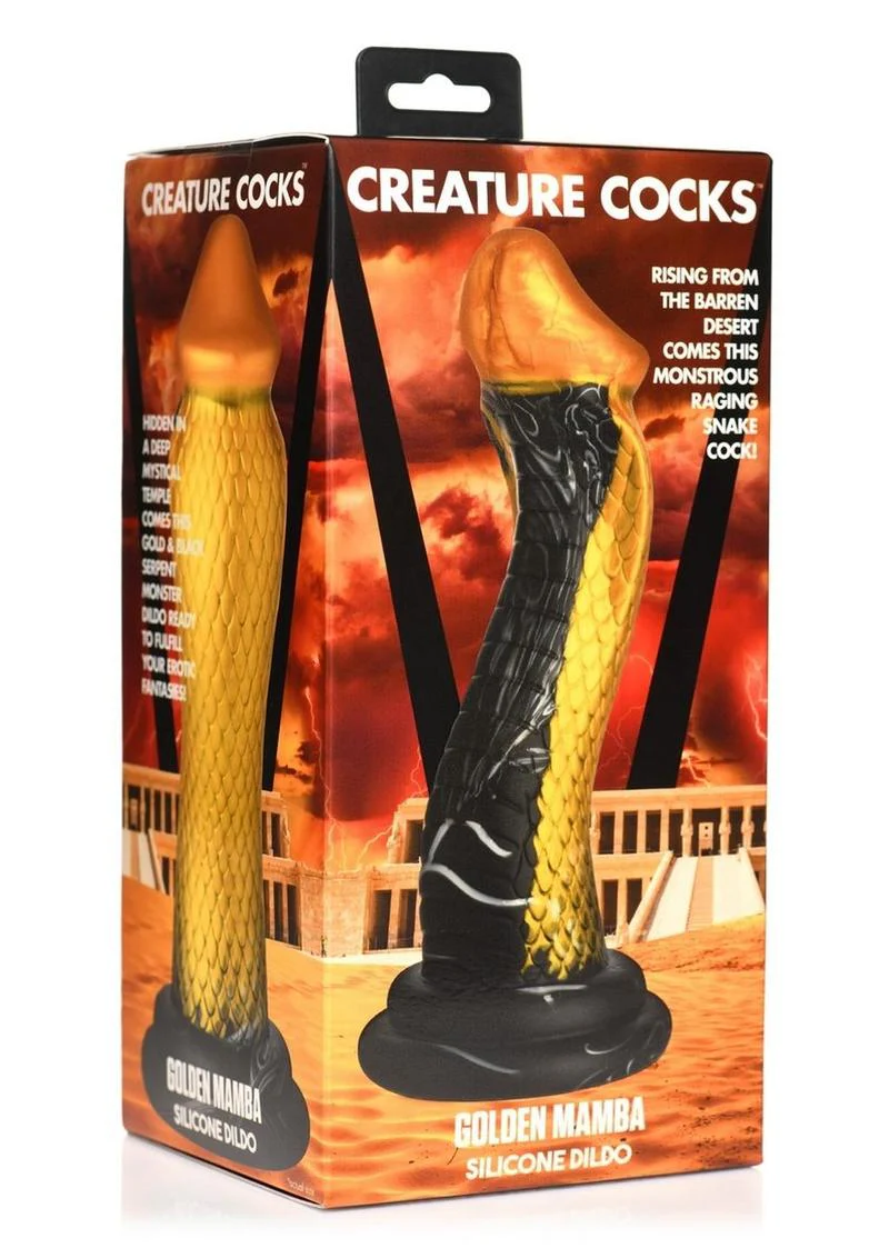 Creature Cocks Golden Mamba Silicone Dildo - Image 2