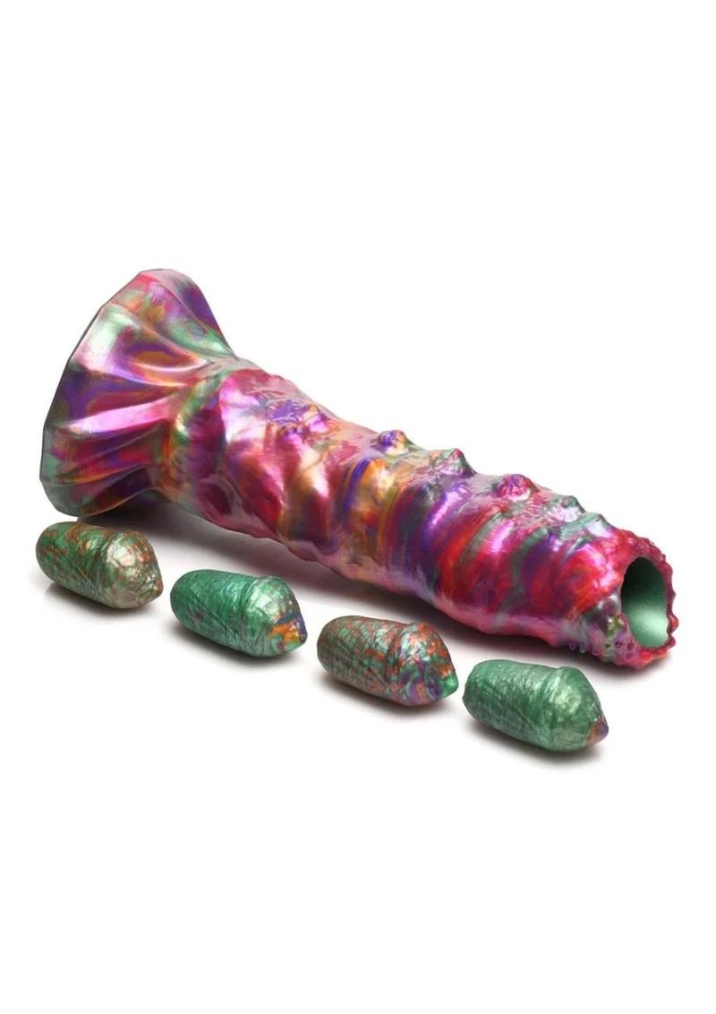 Creature Cocks Larva Silicone Ovipositor Dildo with Eggs - Image 3