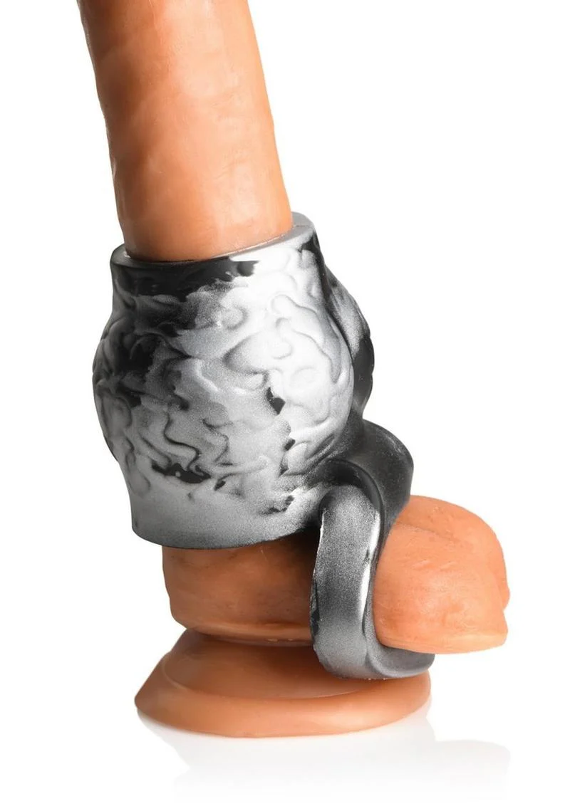 Creature Cocks Night Prowler Silicone Penis Sleeve and Ball Stretcher - Image 4