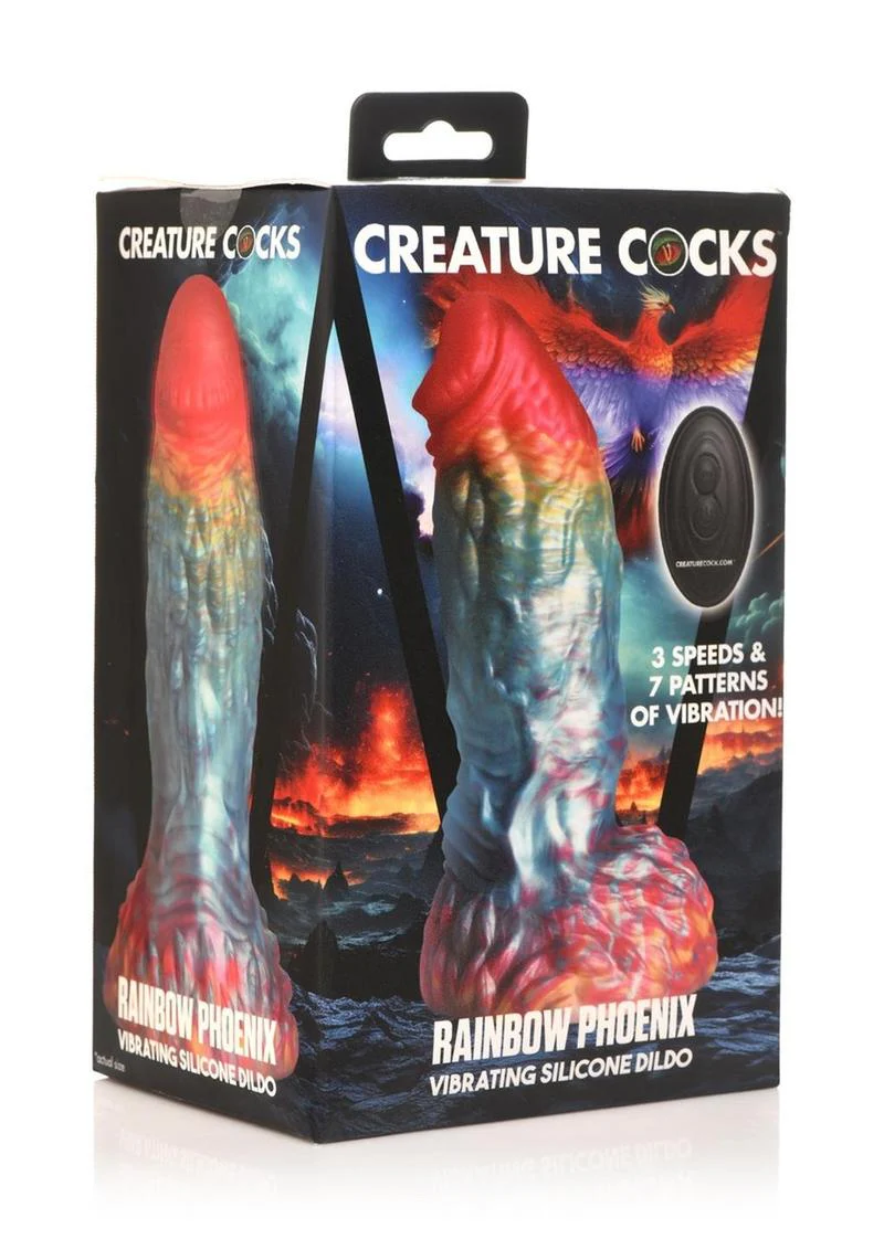 Creature Cocks Phoenix Vibrating Rechargeable Silicone Dildo - Image 2