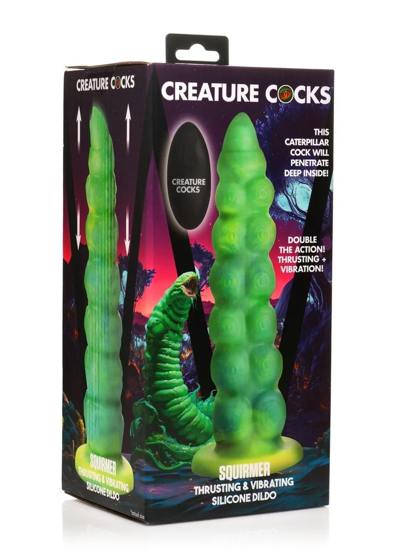 Creature Cocks Squirmer Thrusting and Vibrating Rechargeable Silicone Dildo - Image 2