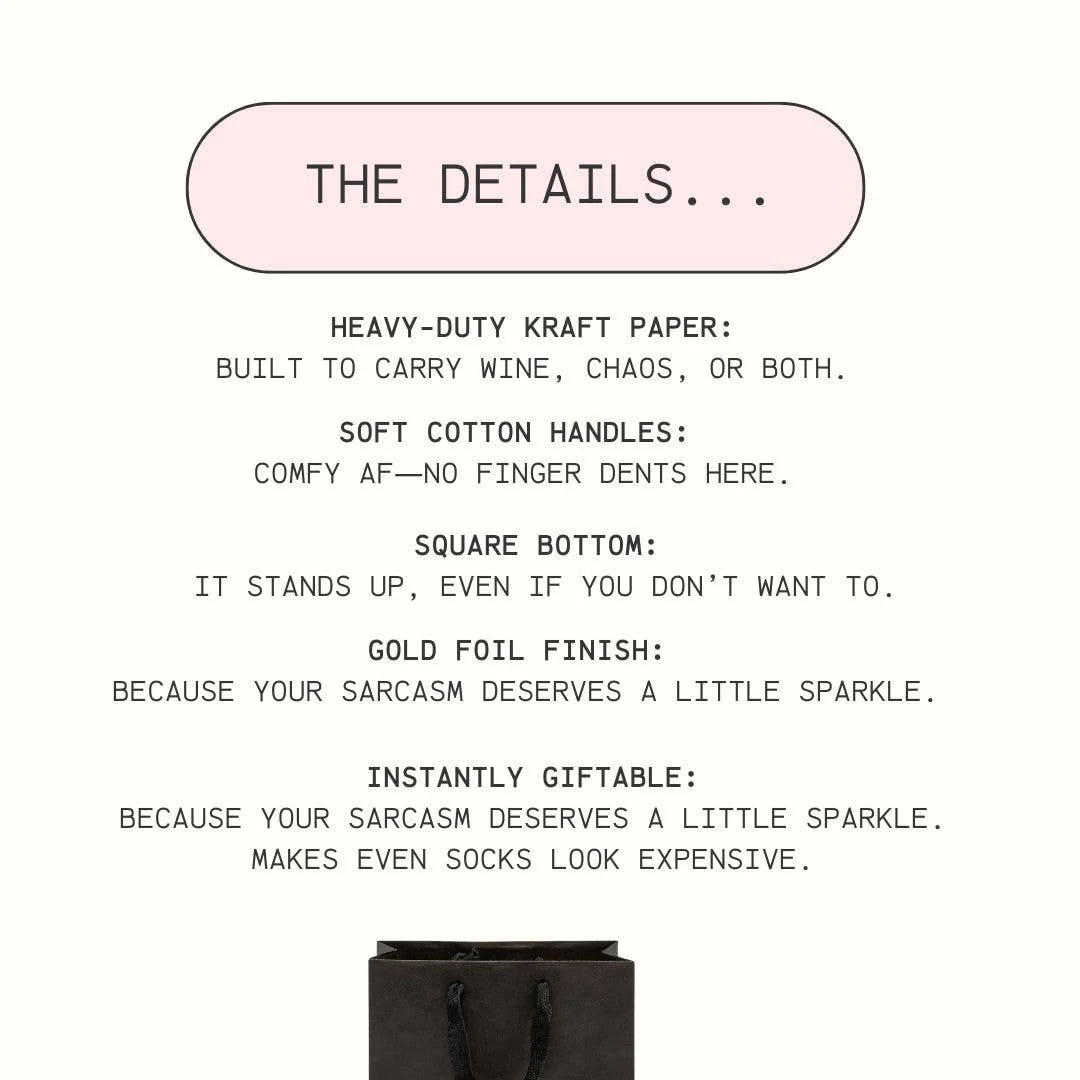 Crimson and Clover Studio - Here's that Dildo You Wanted Funny  Adult Humor Gift Bag - Image 4